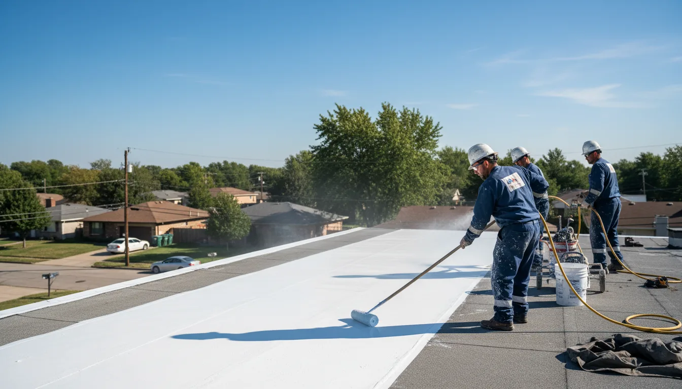 Commercial roof coating in Dexter, OR near me